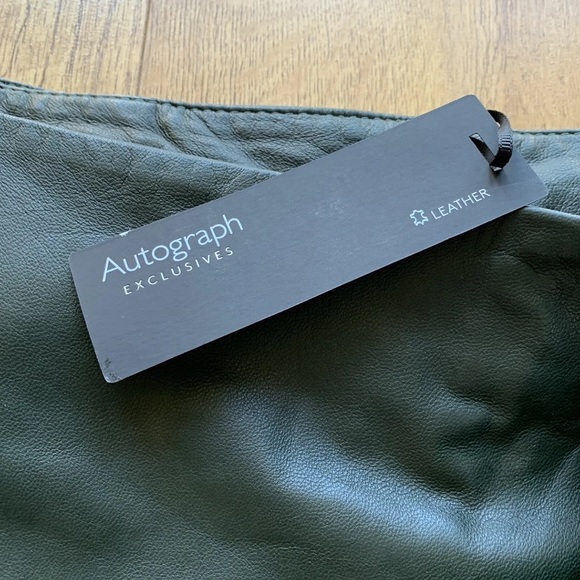 Marks and Spencer autograph real leather skirt size 10 - Picture 5 of 8